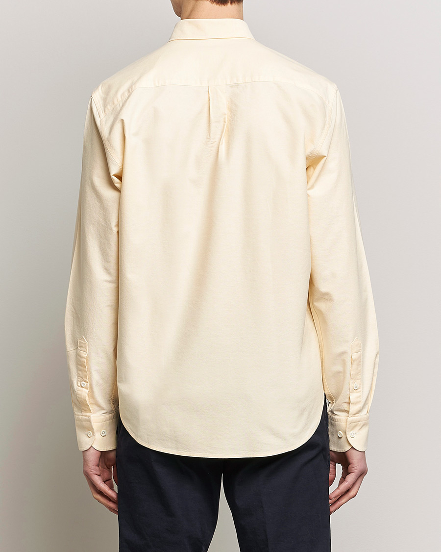 Hombres | Camisas | Oscar Jacobson | Regular Fit Button Down Oxford Shirt Yellow