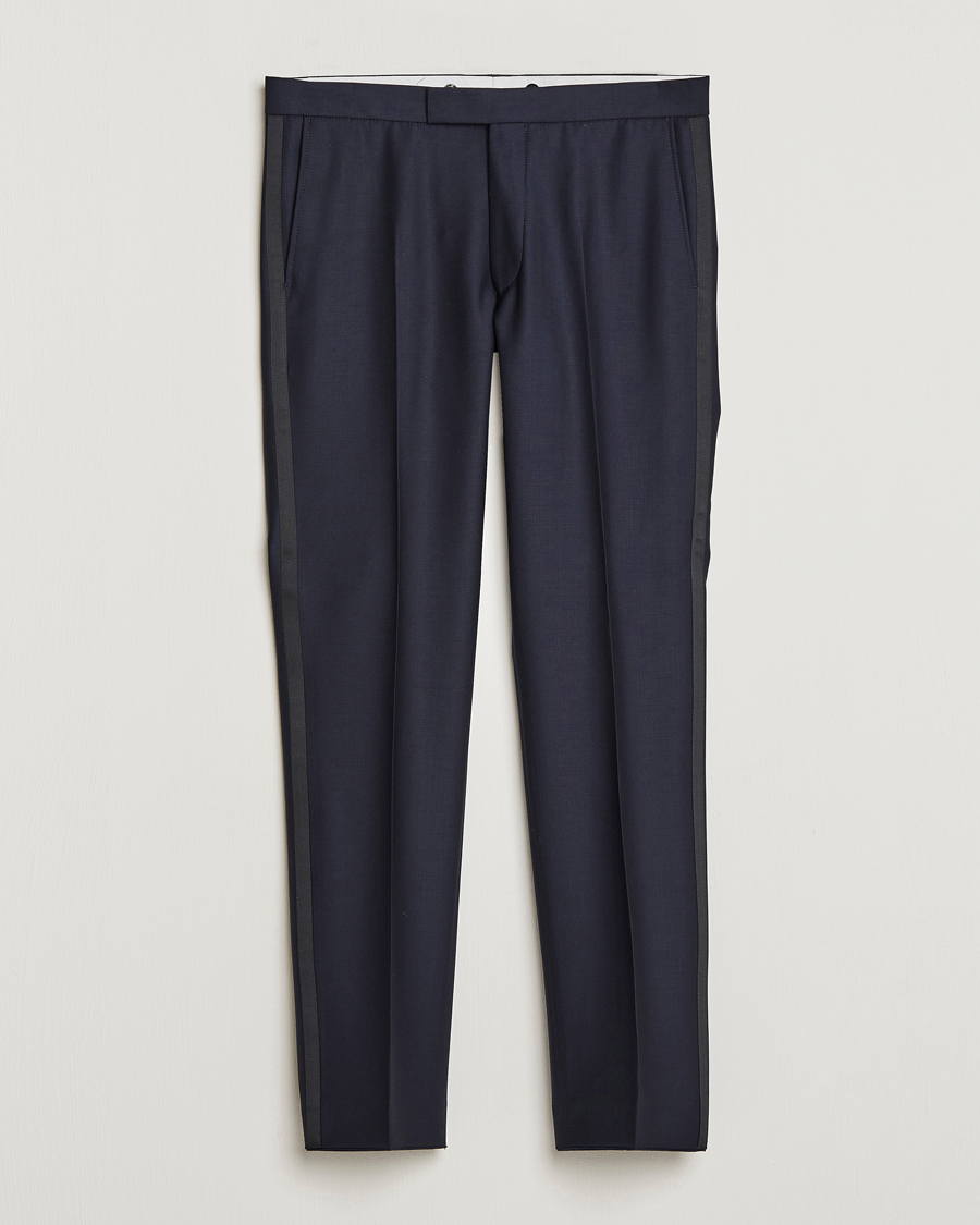 Hombres | Pantalones | Oscar Jacobson | Denz Tuxedo Trousers Navy