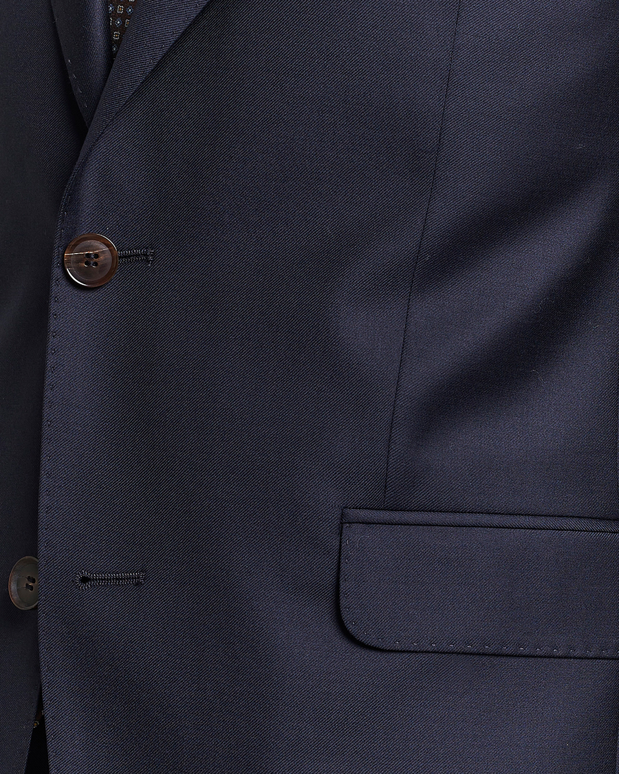 Hombres | Trajes | Oscar Jacobson | Ego Loro Piana Zelander Merino Wool Suit Navy