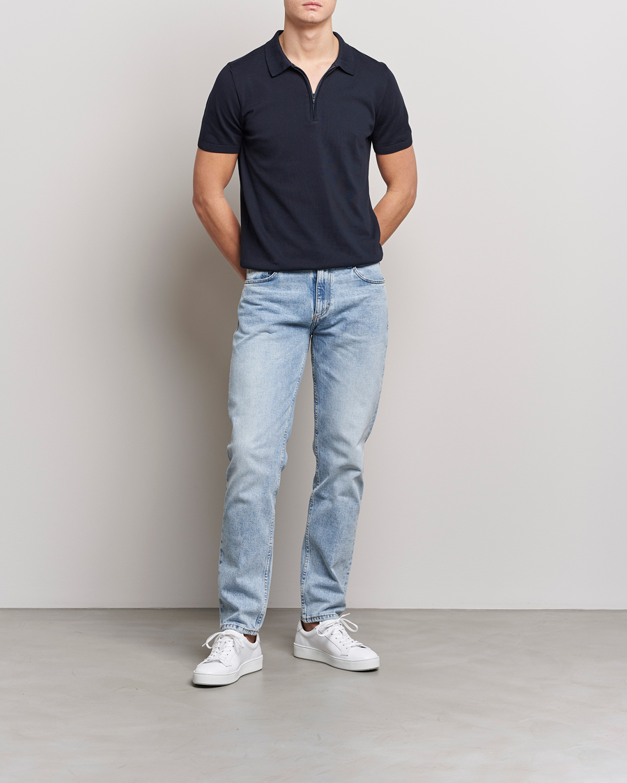 Hombres | Vaqueros | Oscar Jacobson | Albert Cotton Stretch Jeans Light Wash