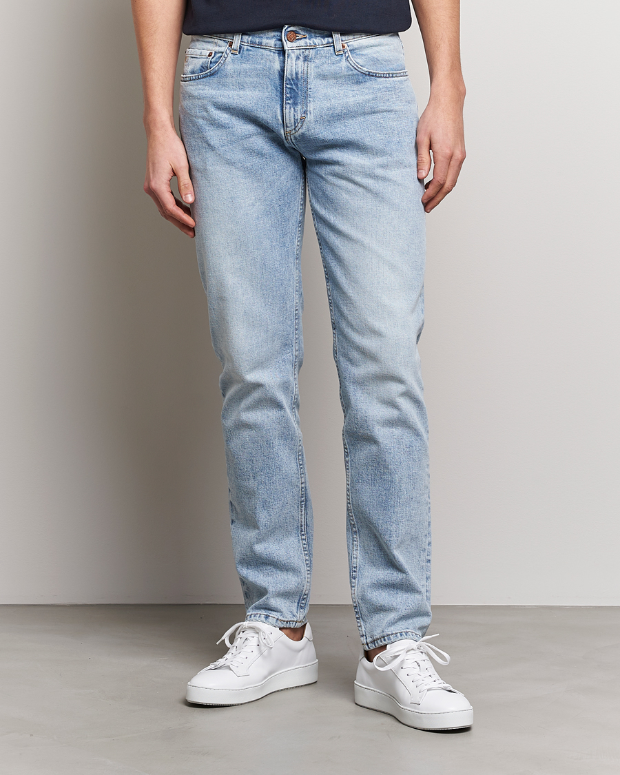 Hombres | Vaqueros | Oscar Jacobson | Albert Cotton Stretch Jeans Light Wash