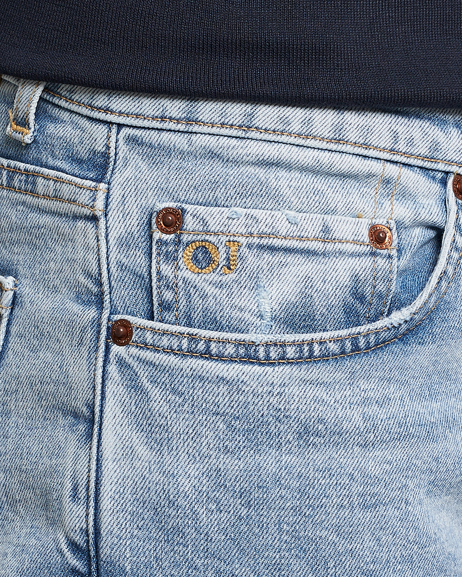 Hombres | Vaqueros | Oscar Jacobson | Albert Cotton Stretch Jeans Light Wash