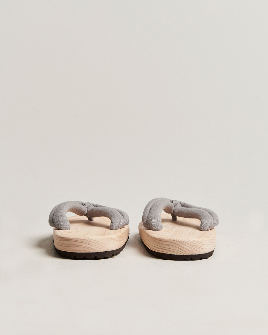 Hombres | Beams Japan Wooden Geta Sandals Light Grey | Beams Japan | Wooden Geta Sandals Light Grey