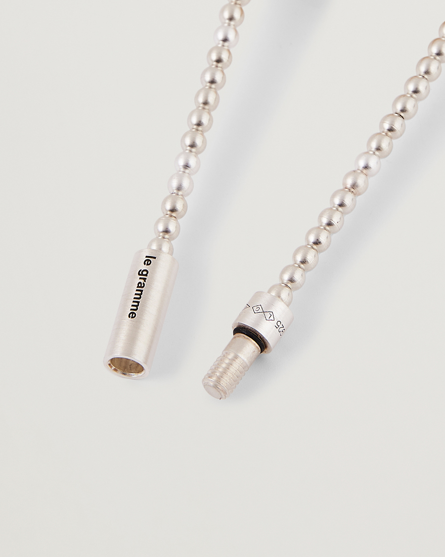 Hombres | Joyas | LE GRAMME | Beads Bracelet Brushed Sterling Silver 11g