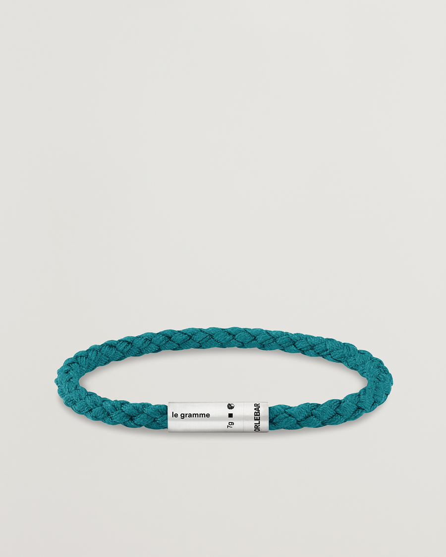 Hombres | LE GRAMME x Orlebar Brown Nato Bracelet Navy/Teal | LE GRAMME | x Orlebar Brown Nato Bracelet Navy/Teal