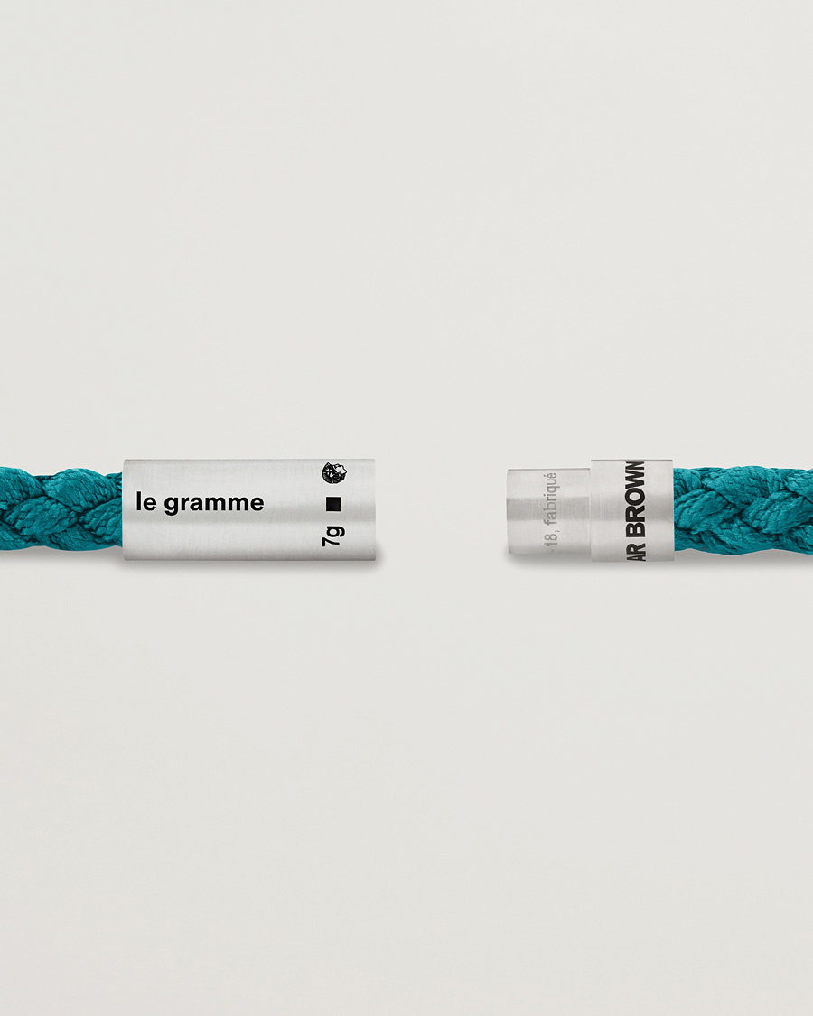 Hombres | LE GRAMME x Orlebar Brown Nato Bracelet Navy/Teal | LE GRAMME | x Orlebar Brown Nato Bracelet Navy/Teal