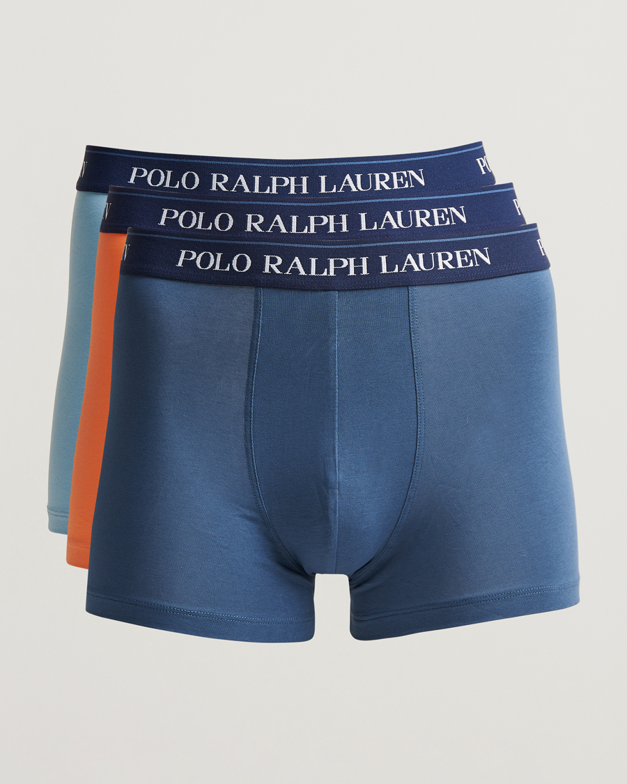 Hombres | Ropa interior y calcetines | Polo Ralph Lauren | 3-Pack Trunk Blue/Orange/Steel Blue