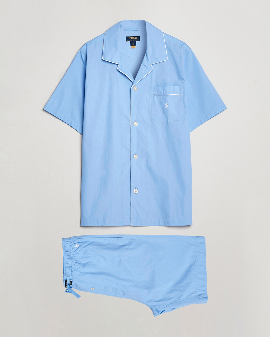 Hombres | Pijamas y batas | Polo Ralph Lauren | Cotton Short Pyajama Set Solid Austin Blue