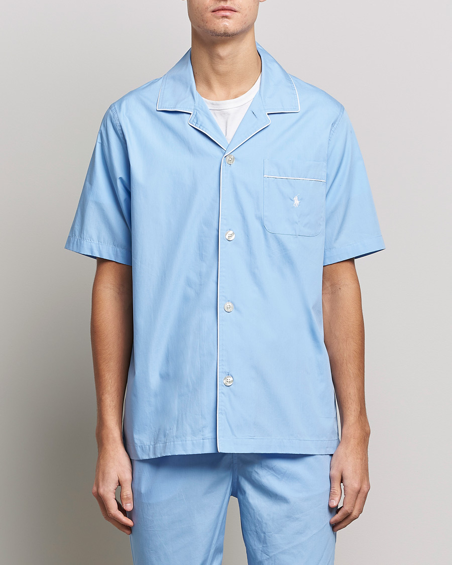 Hombres |  | Polo Ralph Lauren | Cotton Short Pyajama Set Solid Austin Blue