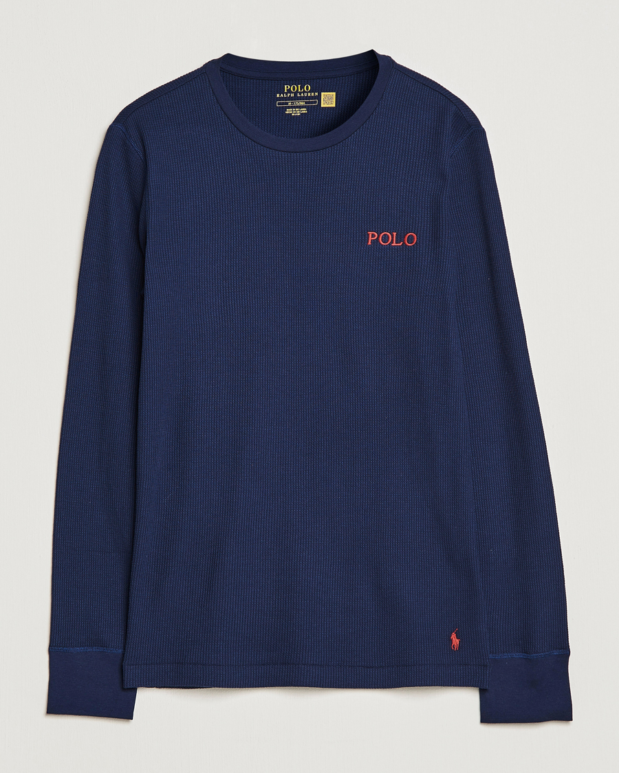 Hombres | Camisetas | Polo Ralph Lauren | Waffle Long Sleeve Crew Neck Cruise Navy