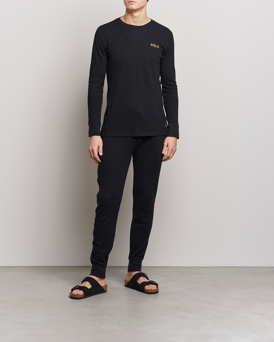 Hombres | Pantalones | Polo Ralph Lauren | Waffle Sweatpants Black