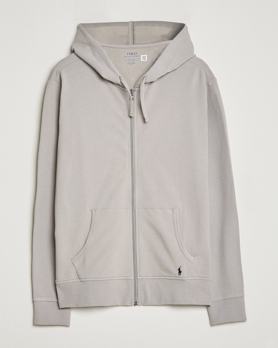 Hombres | Jerséis y prendas de punto | Polo Ralph Lauren | Cotton Jersey Long Sleeve Hoodie Grey Frog