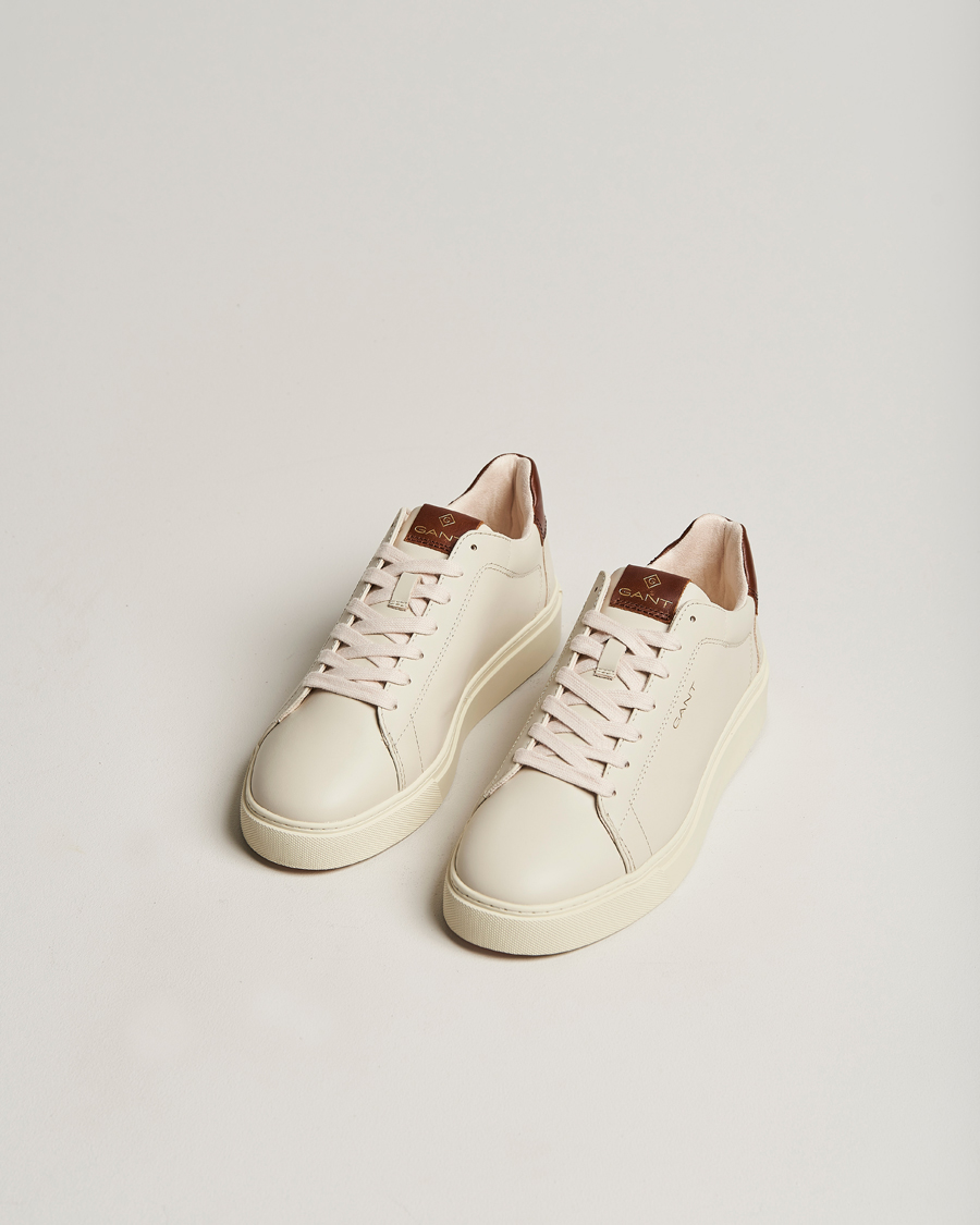 Hombres | GANT Mc Julien Leather Sneaker Light Beige/Cognac | GANT | Mc Julien Leather Sneaker Light Beige/Cognac