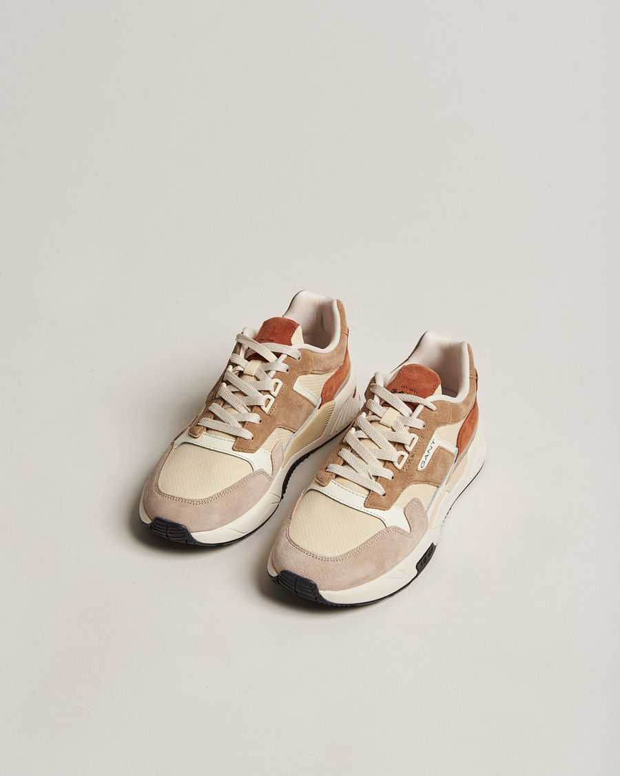 Hombres | GANT Carst Running Sneaker Beige/Earth | GANT | Carst Running Sneaker Beige/Earth