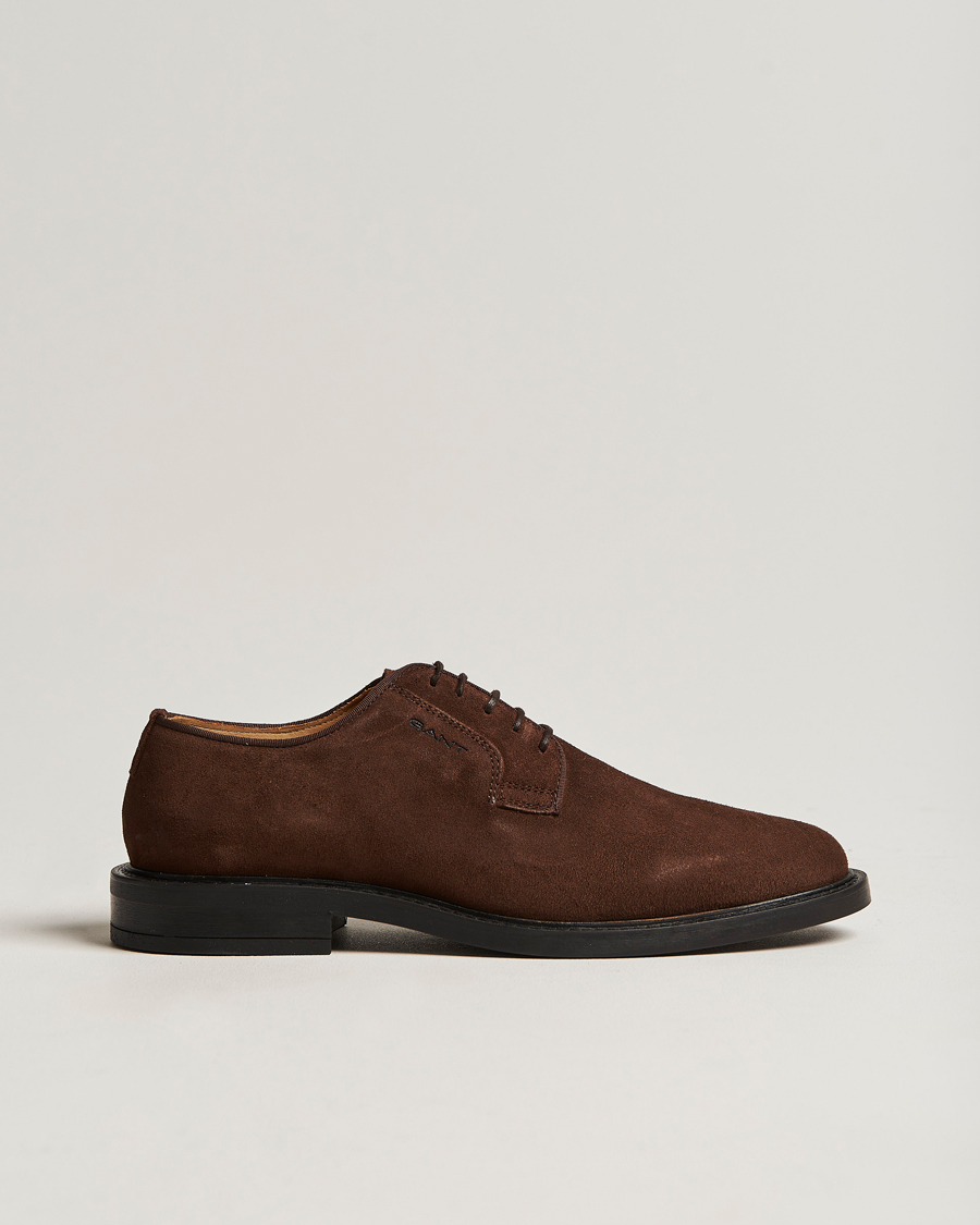Hombres | GANT St Akron Suede Derby Dark Brown | GANT | St Akron Suede Derby Dark Brown
