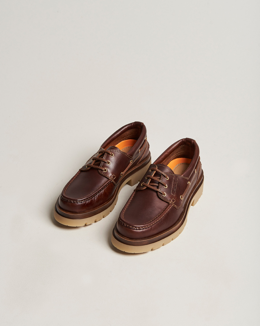 Hombres | GANT Zeamee Leather Boat Shoe Cognac | GANT | Zeamee Leather Boat Shoe Cognac