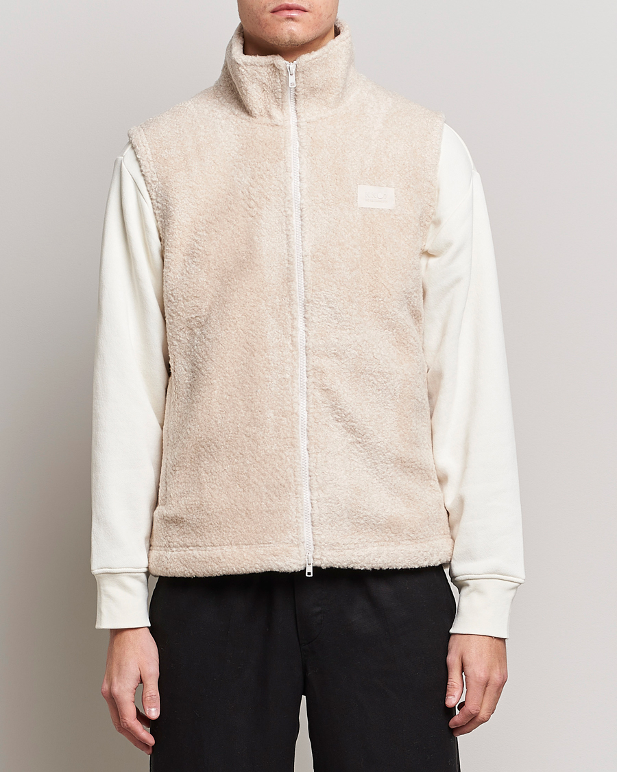 Hombres | Jerséis y prendas de punto | NN07 | Nil Pile Vest Ecru