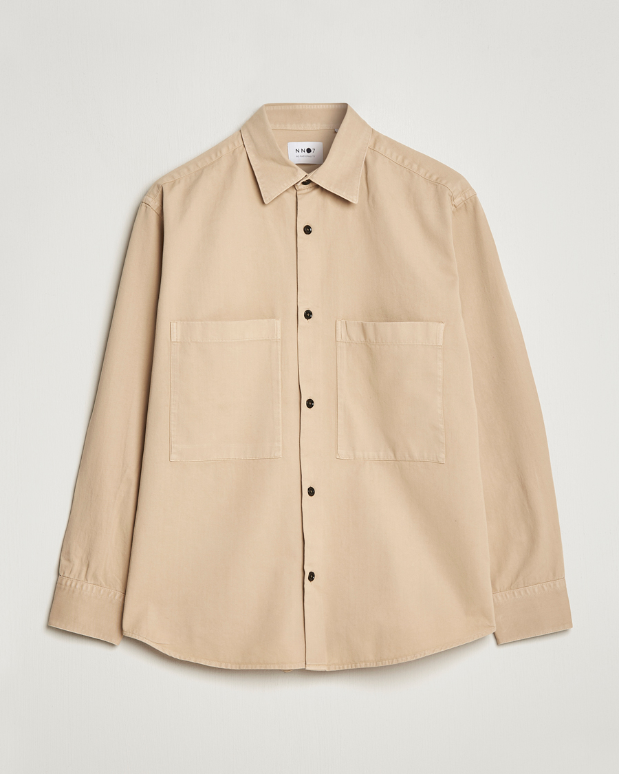 Hombres | Camisas | NN07 | Freddy Pocket Overshirt Light Khaki