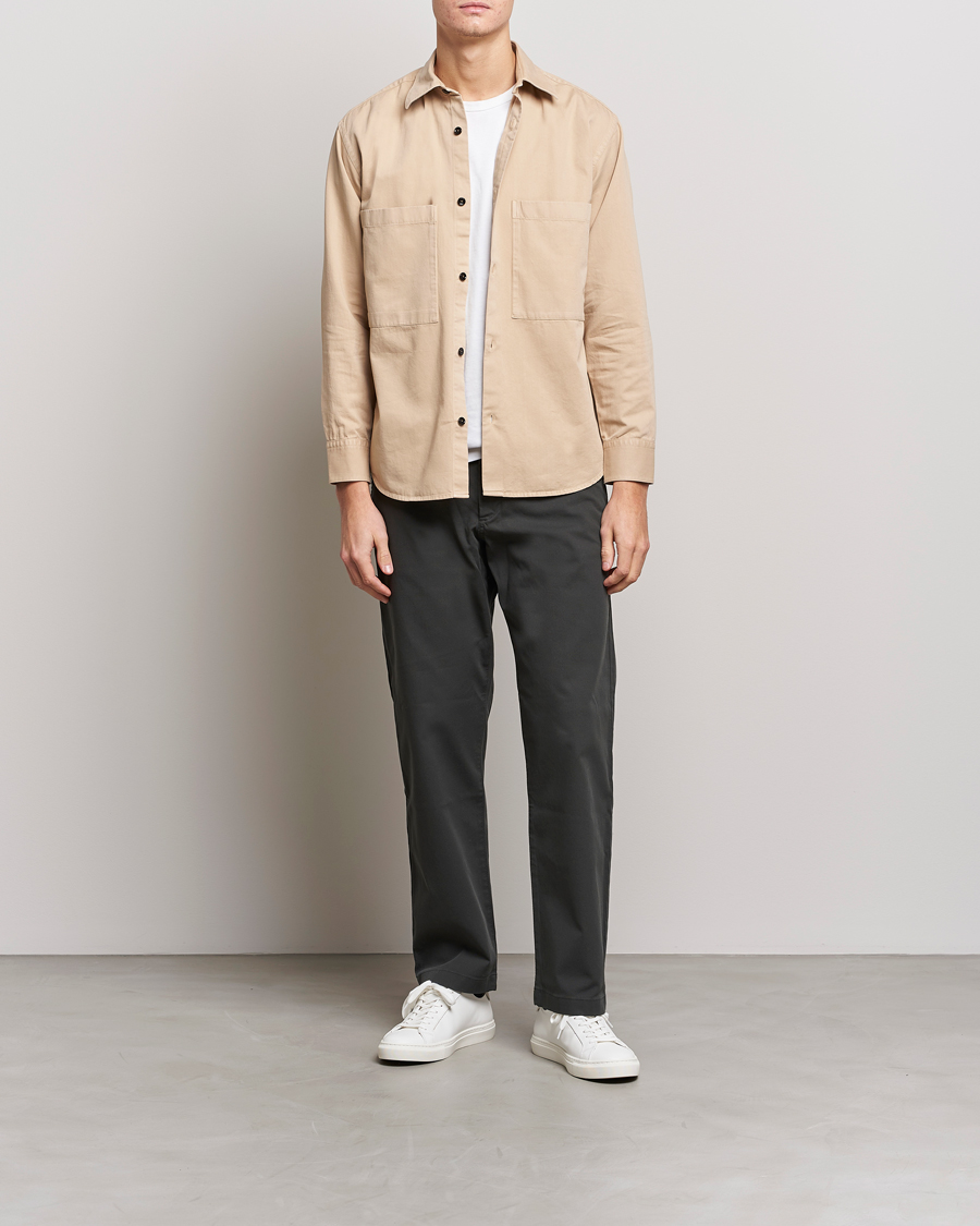 Hombres | Camisas | NN07 | Freddy Pocket Overshirt Light Khaki