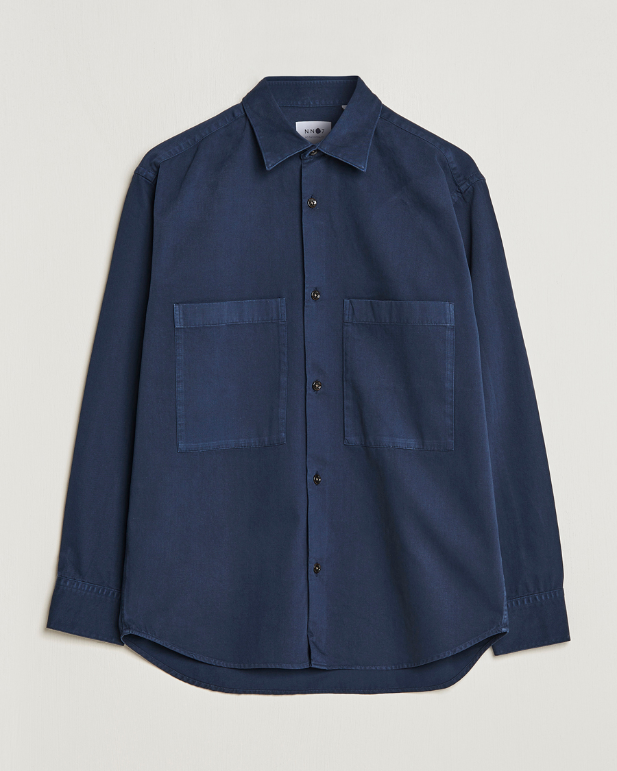 Hombres | Camisas | NN07 | Freddy Pocket Overshirt Navy Blue