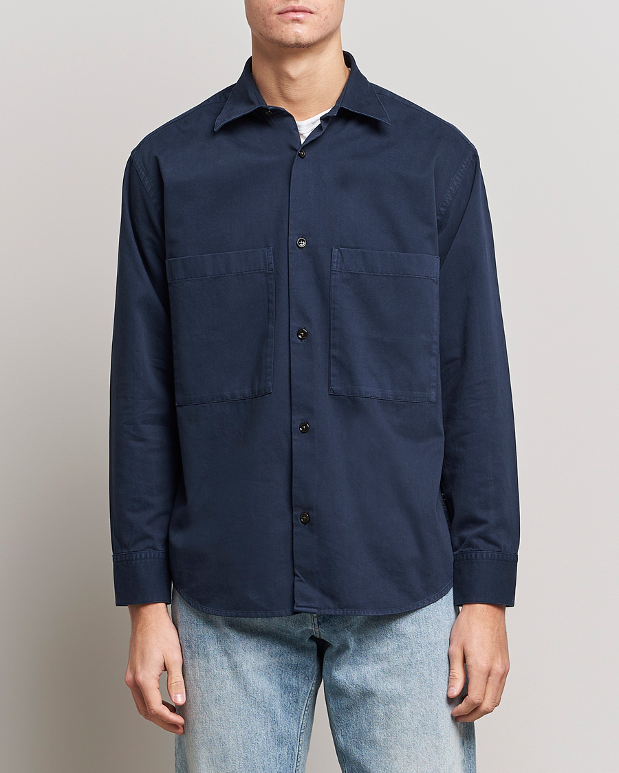 Hombres | Camisas | NN07 | Freddy Pocket Overshirt Navy Blue