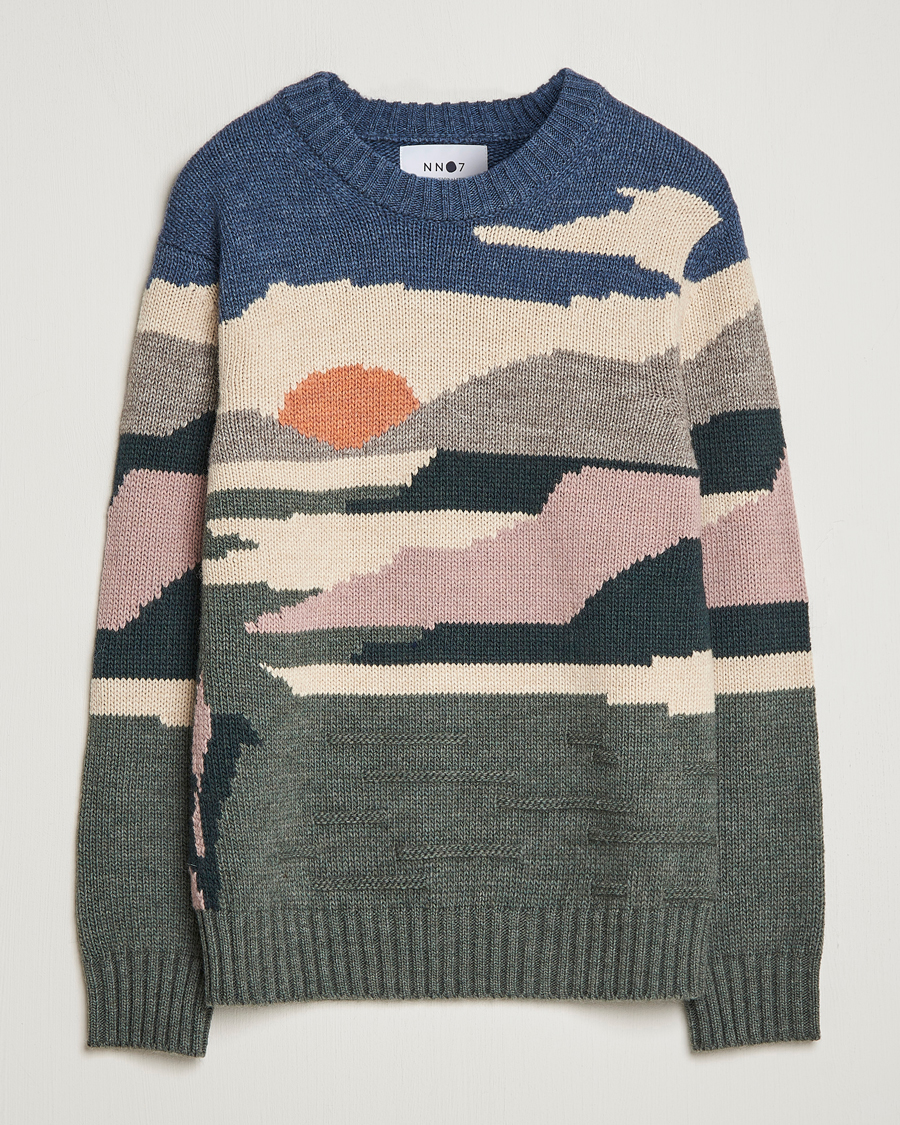 Hombres | Jerséis y prendas de punto | NN07 | Jason Sunset Knitted Sweater Multi