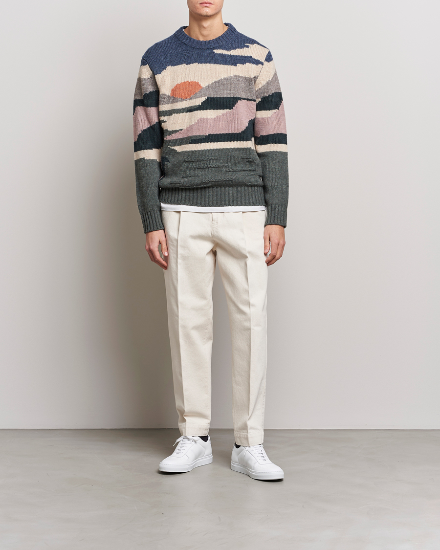 Hombres | Jerséis y prendas de punto | NN07 | Jason Sunset Knitted Sweater Multi