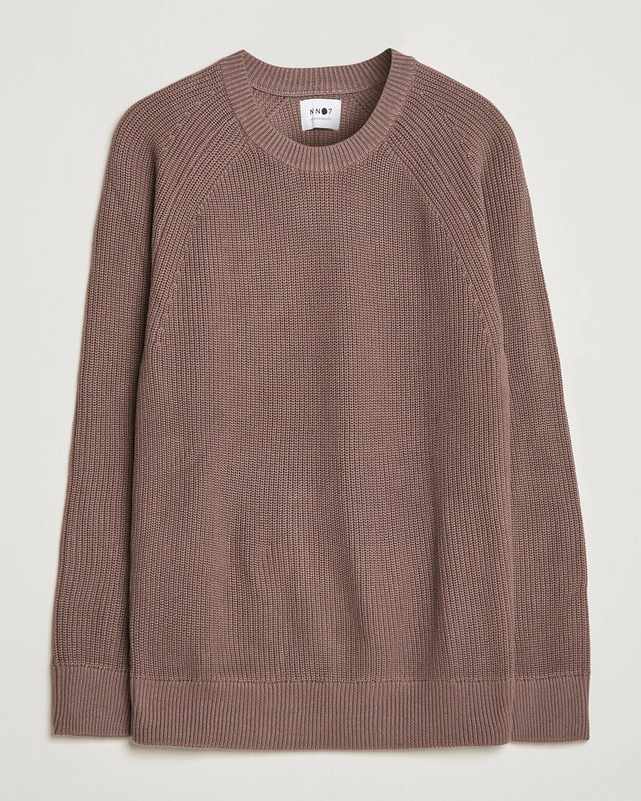 Hombres | Jerséis y prendas de punto | NN07 | Jacobo Cotton Knitted Sweater Iron