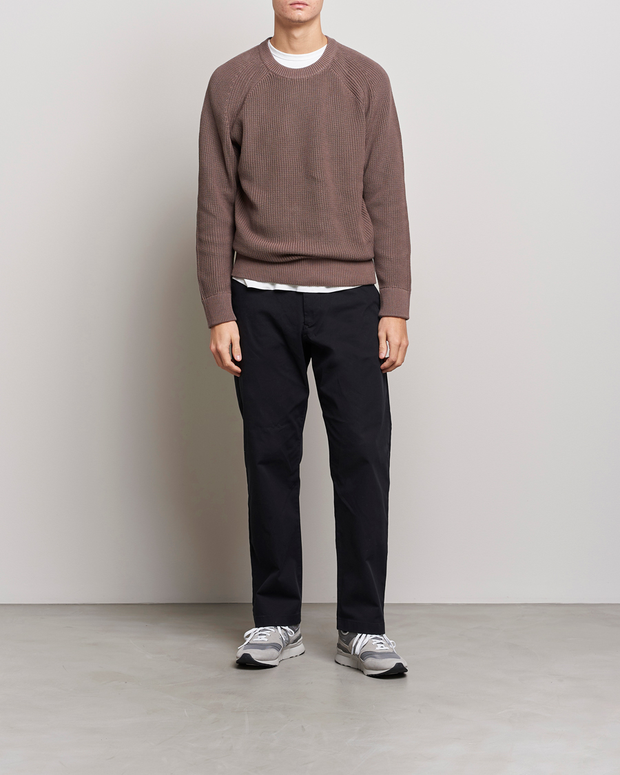 Hombres | Jerséis y prendas de punto | NN07 | Jacobo Cotton Knitted Sweater Iron