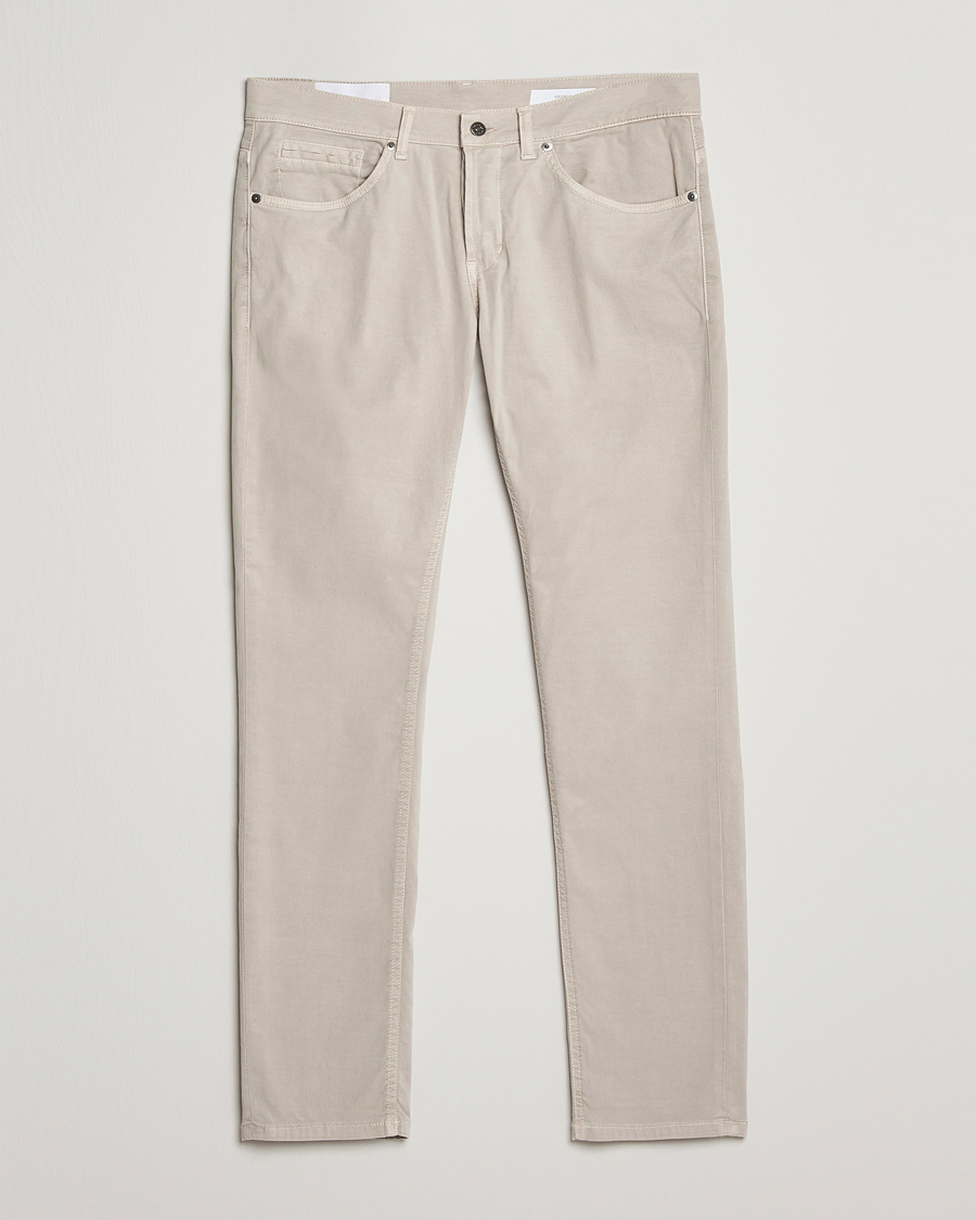 Hombres | Pantalones | Dondup | George Gabardine 5-Pocket Sand