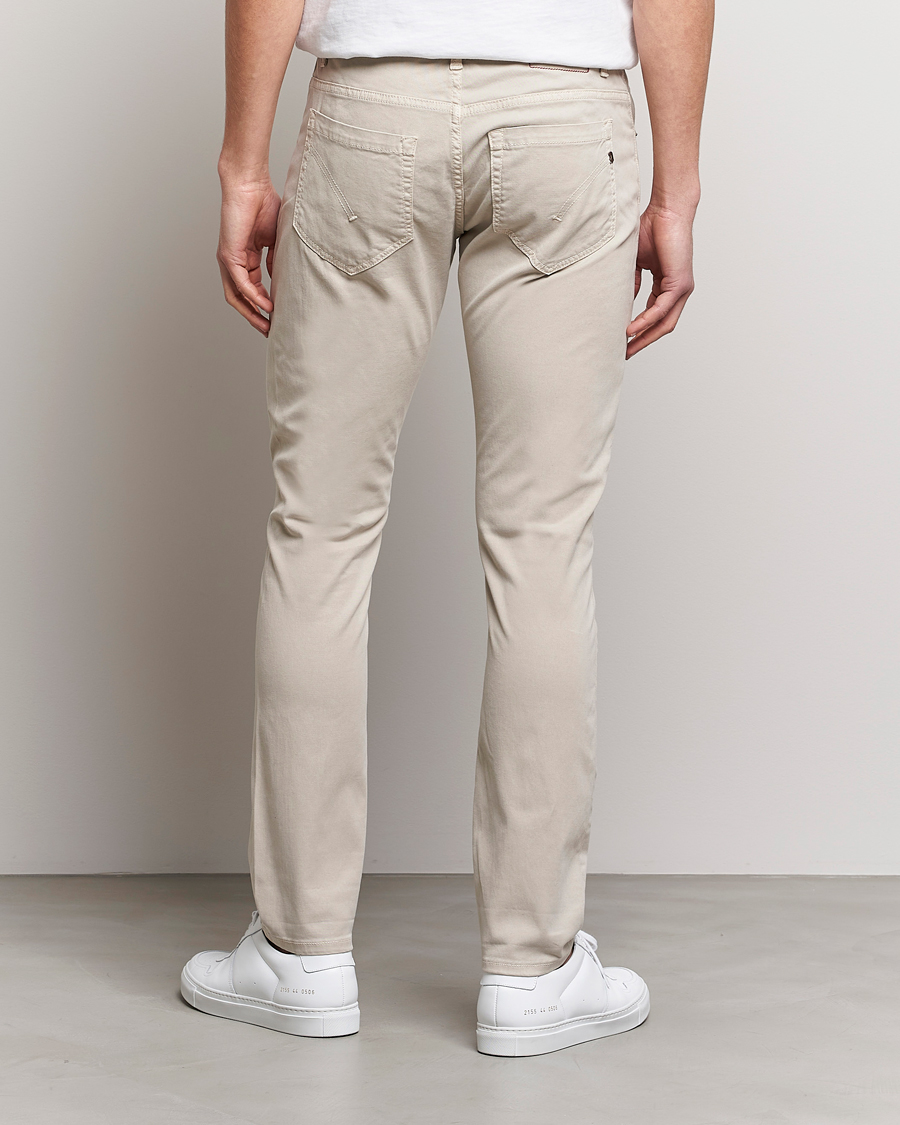 Hombres | Pantalones | Dondup | George Gabardine 5-Pocket Sand