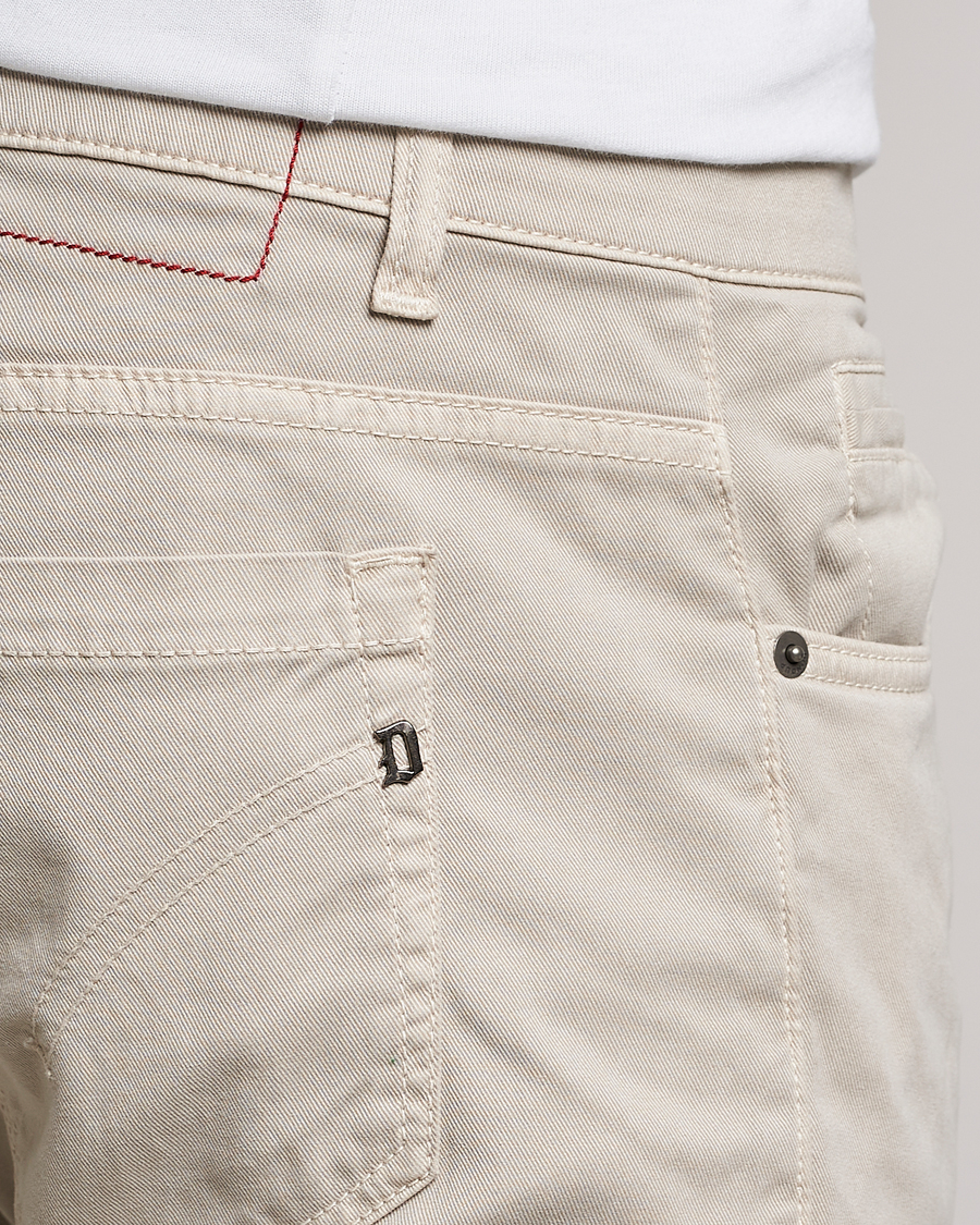 Hombres | Pantalones | Dondup | George Gabardine 5-Pocket Sand