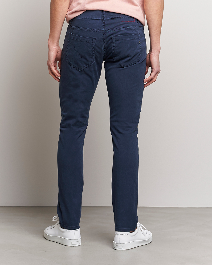 Hombres | Pantalones | Dondup | George Gabardine 5-Pocket Navy