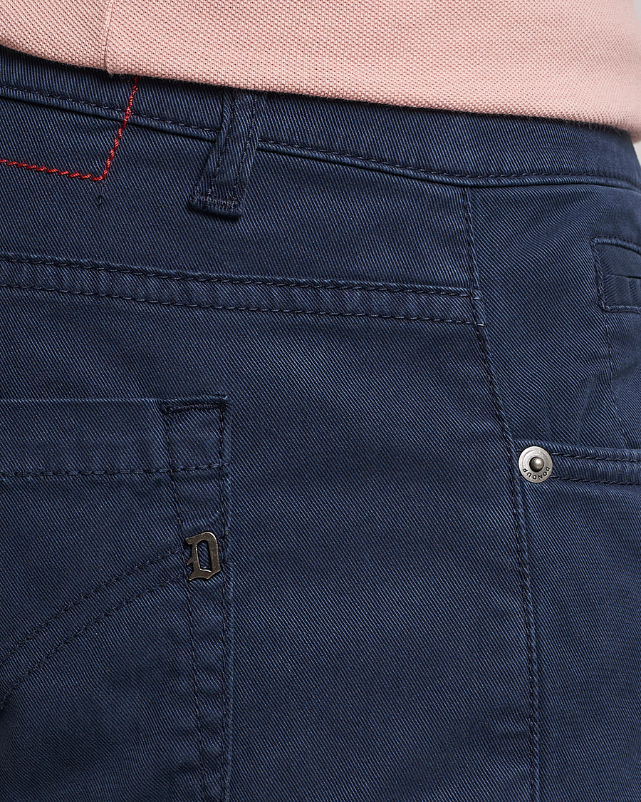 Hombres | Pantalones | Dondup | George Gabardine 5-Pocket Navy