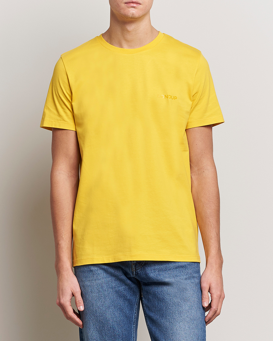 Hombres | Camisetas | Dondup | Crew Neck Tee Yellow