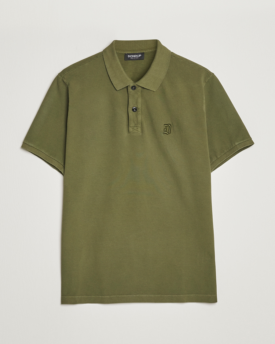 Hombres | Polos | Dondup | Cotton Pique  Olive