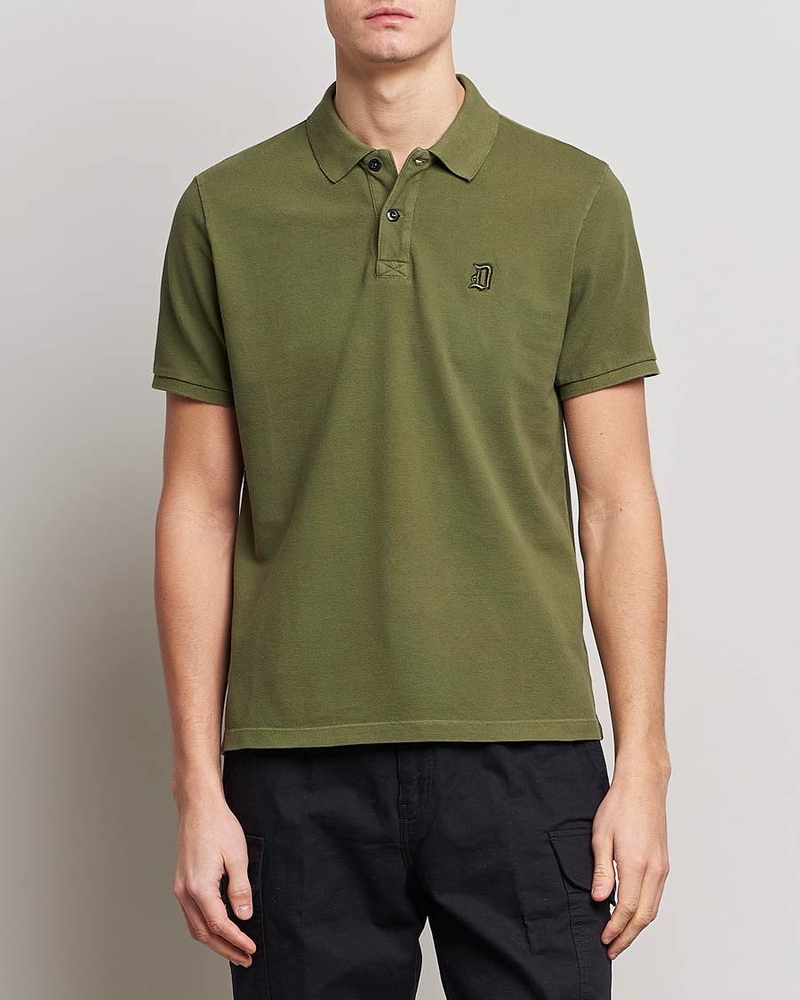 Hombres | Polos | Dondup | Cotton Pique  Olive