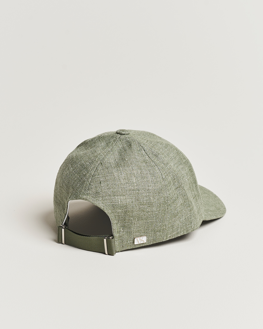 Hombres | Varsity Headwear Linen Baseball Cap Pistachio Green | Varsity Headwear | Linen Baseball Cap Pistachio Green