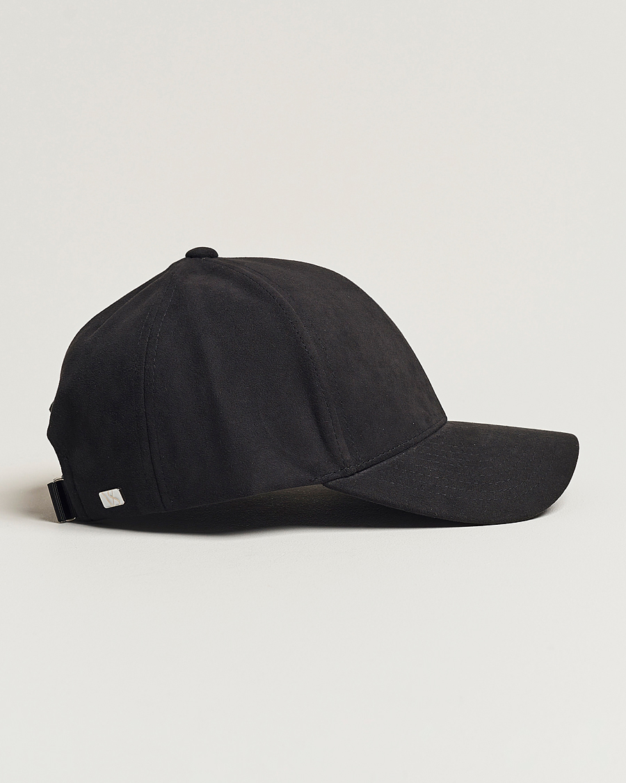Hombres | Varsity Headwear Alcantara Baseball Cap Notte Black | Varsity Headwear | Alcantara Baseball Cap Notte Black