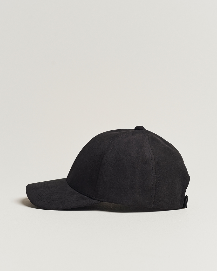 Hombres | Varsity Headwear Alcantara Baseball Cap Notte Black | Varsity Headwear | Alcantara Baseball Cap Notte Black