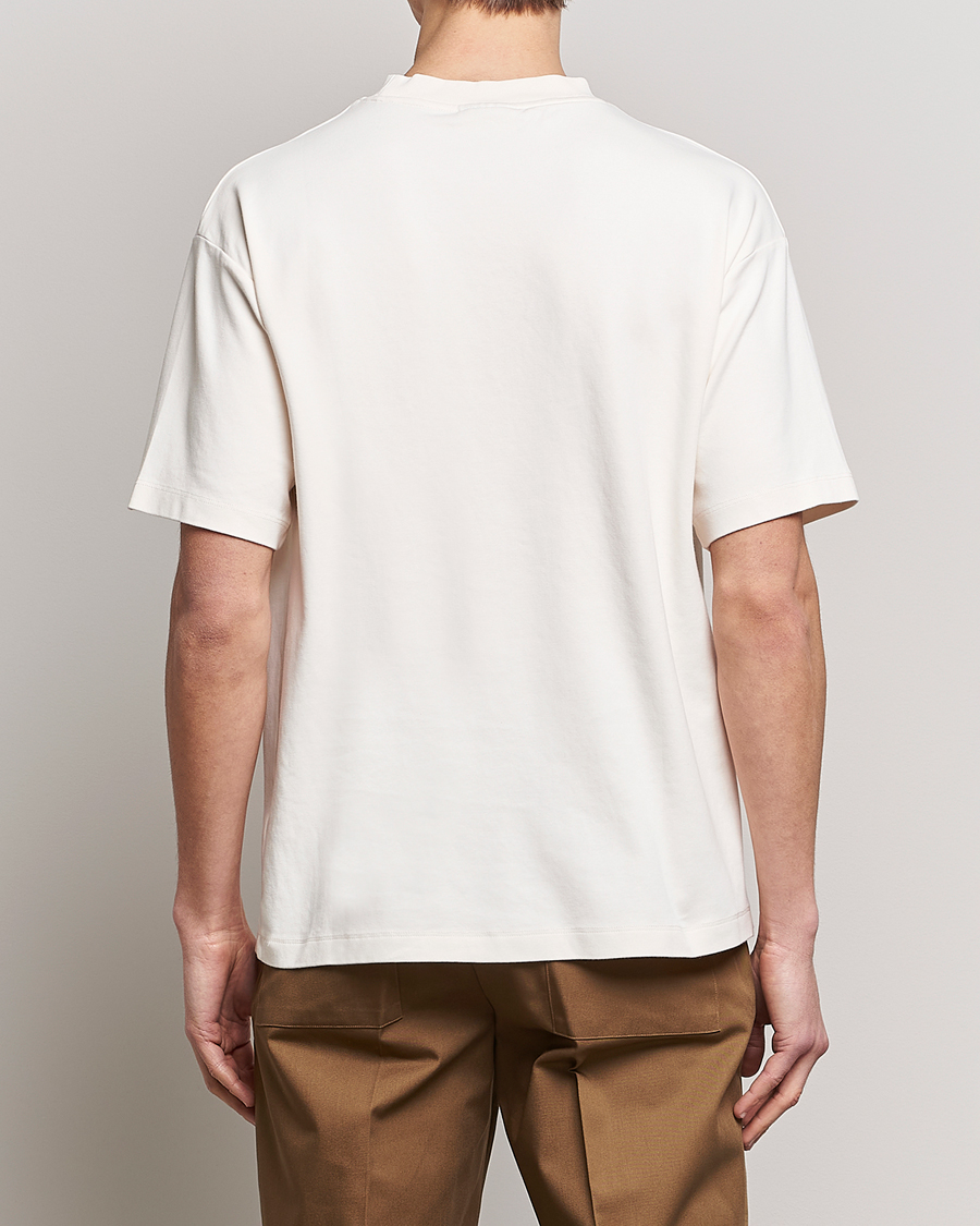 Hombres | Camisetas | Drôle de Monsieur | Oranger Print T-Shirt Off White