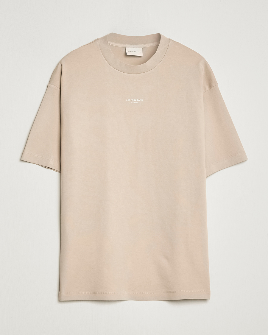 Hombres | Camisetas | Drôle de Monsieur | Classic NFPM T-Shirt Beige