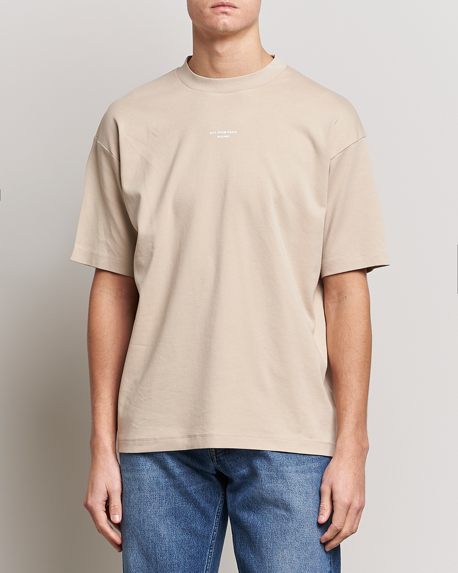 Hombres | Camisetas | Drôle de Monsieur | Classic NFPM T-Shirt Beige