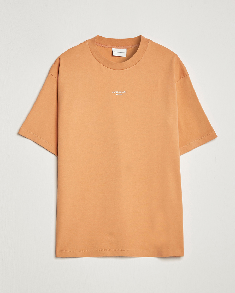 Hombres | Camisetas | Drôle de Monsieur | Classic NFPM T-Shirt Peach