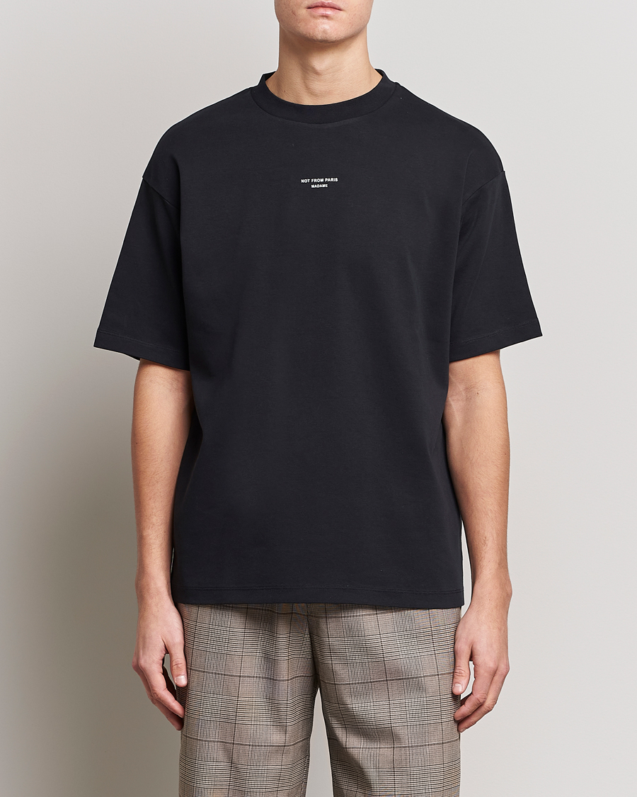 Hombres | Camisetas negras | Drôle de Monsieur | Classic NFPM T-Shirt Black