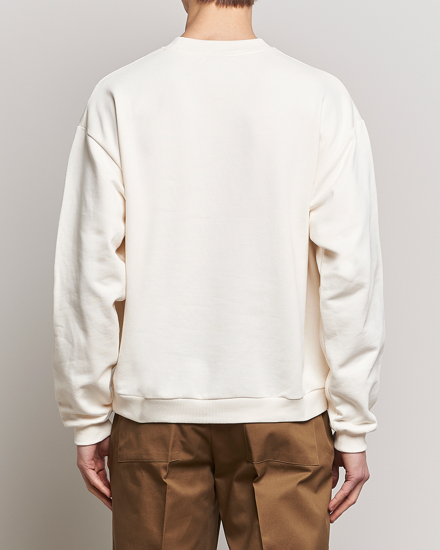 Hombres | Jerséis y prendas de punto | Drôle de Monsieur | Oranger Print Sweatshirt Off White