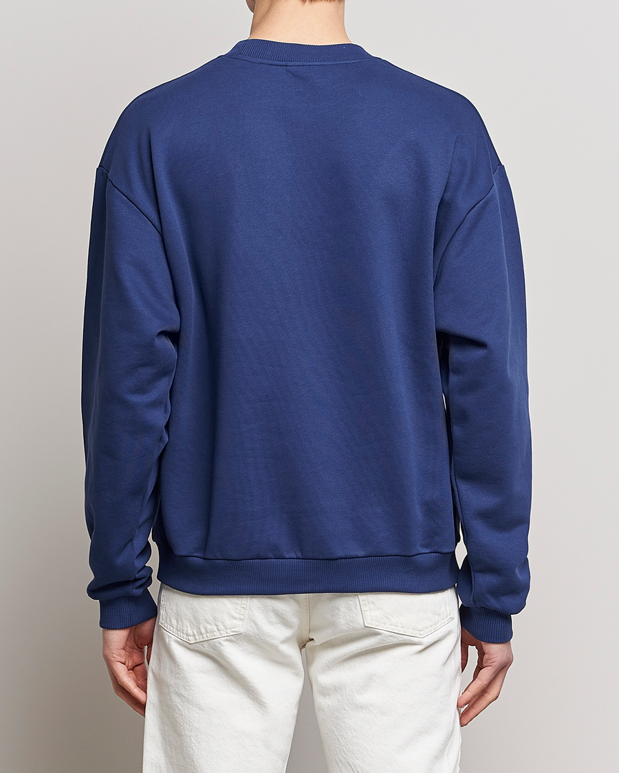 Hombres | Jerséis y prendas de punto | Drôle de Monsieur | Vignes Embroidered Sweatshirt Navy