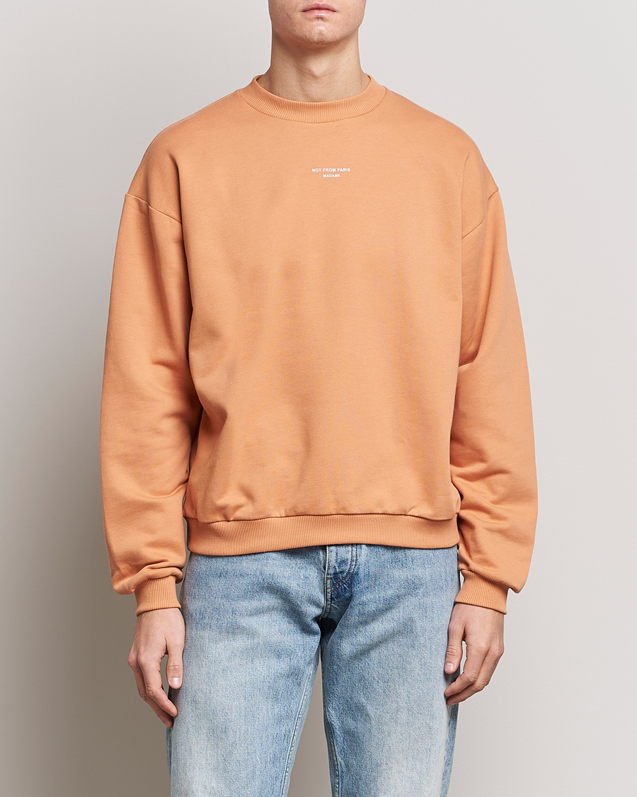 Hombres | Jerséis y prendas de punto | Drôle de Monsieur | Classic NFPM Sweatshirt Peach