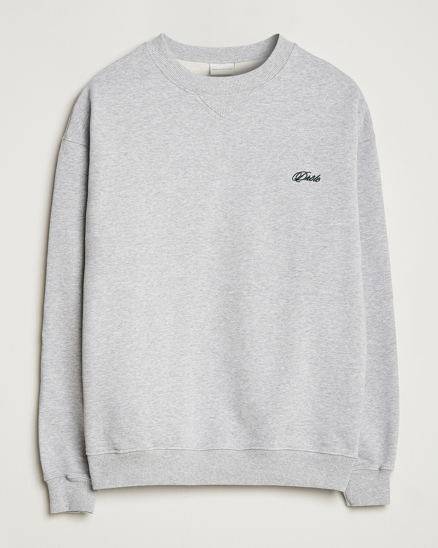 Hombres | Jerséis y prendas de punto | Drôle de Monsieur | Signature Sweatshirt Light Grey