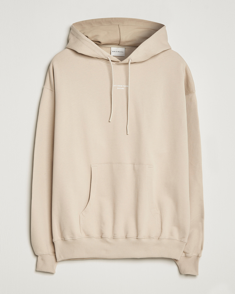 Hombres | Jerséis y prendas de punto | Drôle de Monsieur | Classic NFPM Hoodie Beige